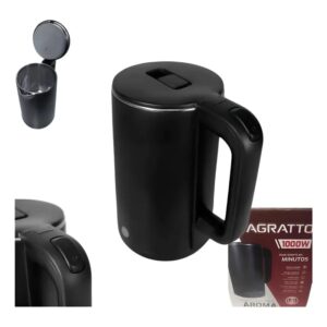 CHALEIRA ELÉTRICA MODERNA AGRATTO AROMA ACEP01l 1,8L EM AÇO INOXIDÁVEL PRETO